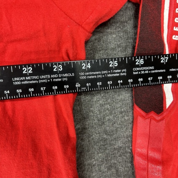 VTG University of Georgia Bulldogs Shirt Mens L Long Sleeve center swoosh Y2K - Picture 11 of 14